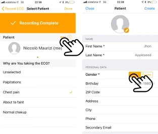 10. Add your patient's information
