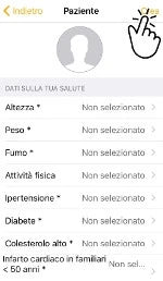 4. Scroll down to add patient health information, then click Create