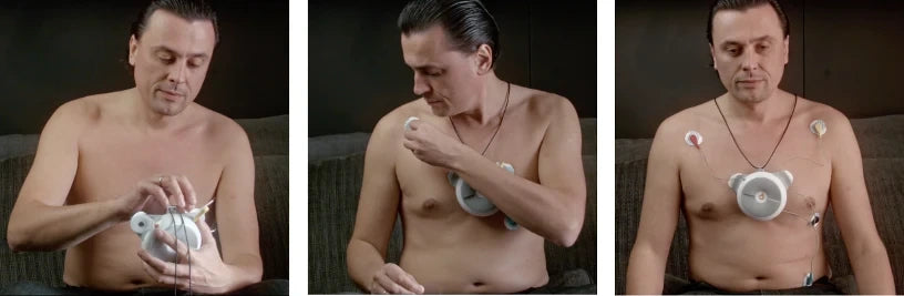7. Position the electrodes according to the acquired image