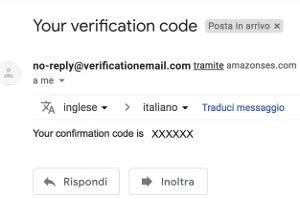 3. Check your inbox, you should have received an email like this. If you do not find it, check in the Spam folder