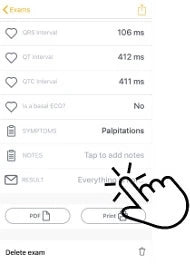 6. Tap on 'result'
